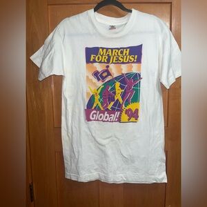 Vintage  1994 March For Jesus T-shirt Size Medium Single Stitch Made USA
